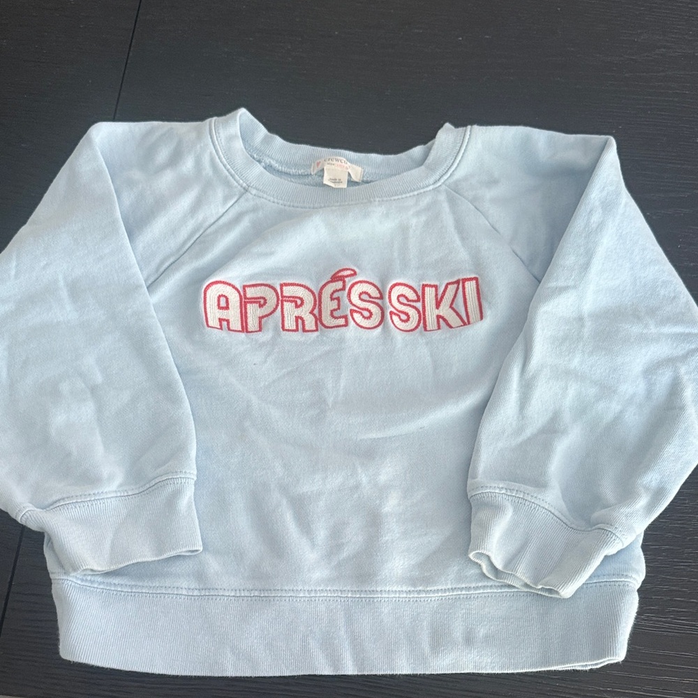 JCrew Kids Light Blue Après Ski Sweatshirt